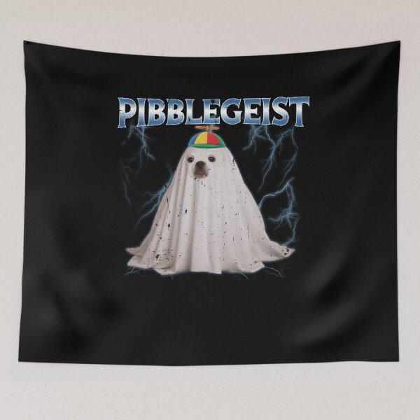 Item preview, Pibblegeist Funny Pit Bull Terrier Ghost Halloween Pibble designed and sold by elderberry.