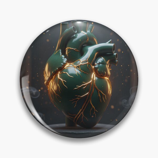 Item preview, The Emerald Heart of Kintsugi – The Art of Healing and Golden Resilience designed and sold by Obibobishop.