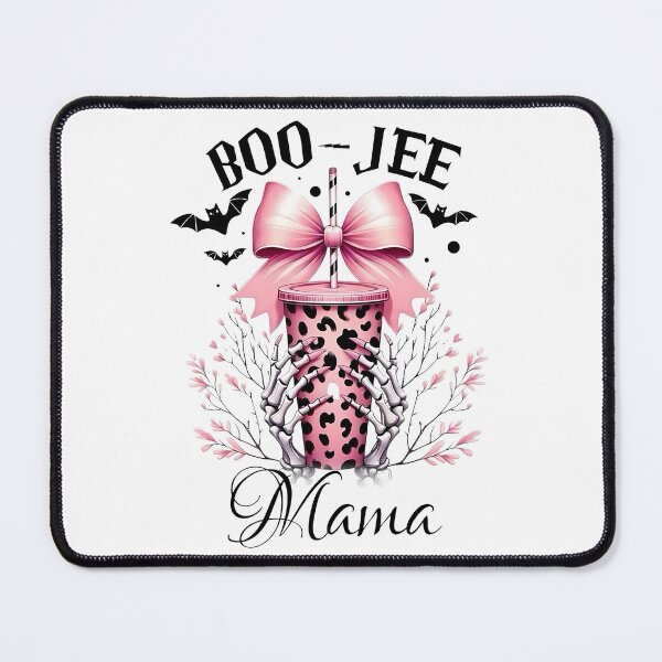 Item preview, Boo-Jee Mama: Pink Skeleton Bow Halloween Art designed and sold by ChaaiTee.