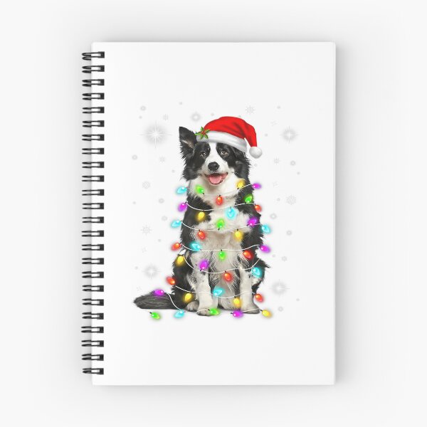 Item preview, Funny Border Collie Dog Santa Hat Christmas Lights Lovers 		 designed and sold by sadaqaromcevf.