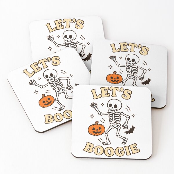 Item preview, Let’s Boogie – Halloween Skeleton Dance Party - V2 designed and sold by WheelieGdArt.