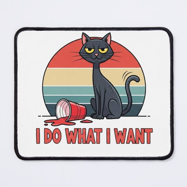 Item preview, Funny I Do What I Want – Black Cat Attitude Design designed and sold by FelixnRobinus.