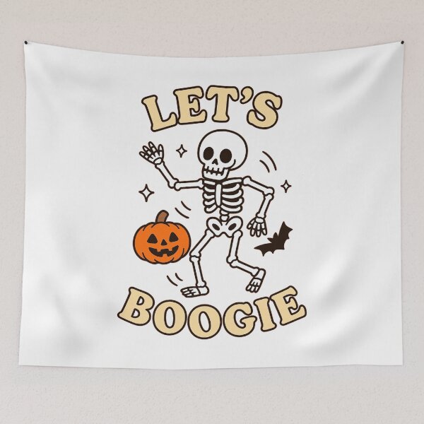 Item preview, Let’s Boogie – Halloween Skeleton Dance Party - V2 designed and sold by WheelieGdArt.