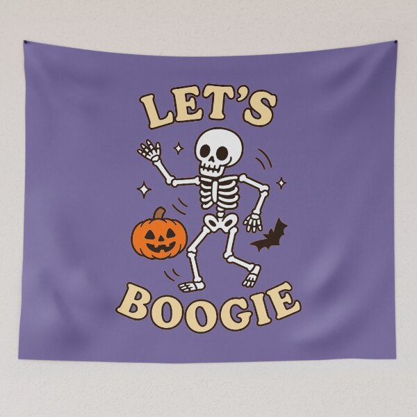 Item preview, Let’s Boogie – Halloween Skeleton Dance Party - V3 designed and sold by WheelieGdArt.