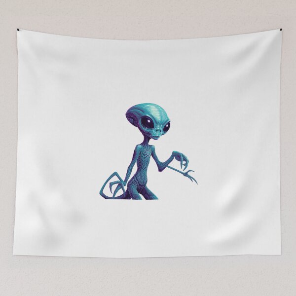 Item preview, Mystical Blue Alien Artwork designed and sold by Crazy Flex.