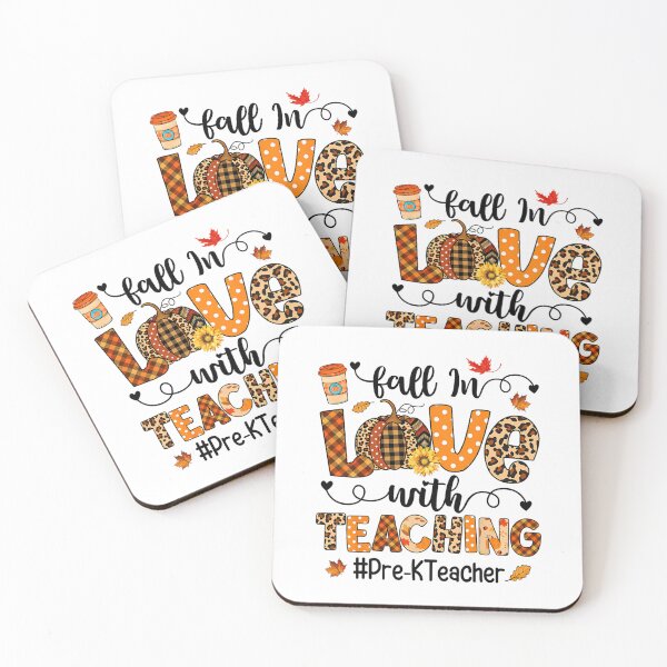 Item preview, Fall In Love With Teaching Pre-K Teacher Thanksgiving 		 designed and sold by wahmarrajult.