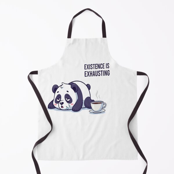 Item preview, Existence Is Exhausting – Tired Panda Relatable Quote designed and sold by FelixnRobinus.