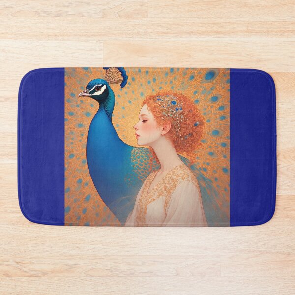 Item preview, A woman and a peacock. designed and sold by Natalia-Vlad.