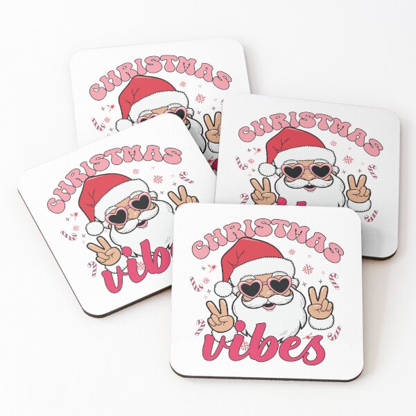 Item preview, Santa "CHRISTMAS VIBES" Retro Holiday Graphic designed and sold by StellasRealm.