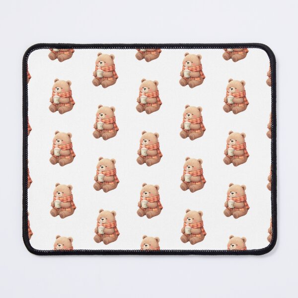 Item preview, Cute Bear with Hot Chocolate – Cute Autumn Forest Animal designed and sold by twilightprints.