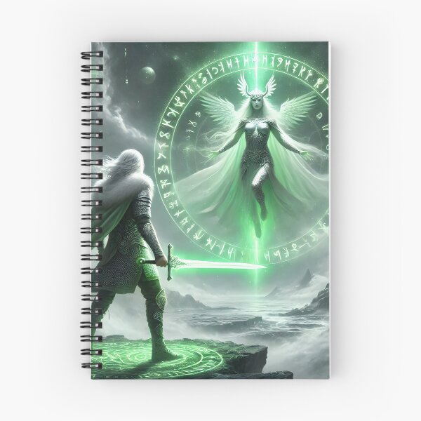 Item preview, "Siegfried and Brynhilde – The Eternal Flame of Valor | Norse Myth Epic Art" designed and sold by Umbra666.