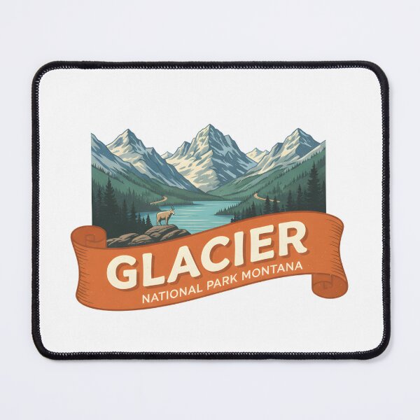 Item preview, Glacier National Park Montana USA Travel Art  designed and sold by LittleArij.