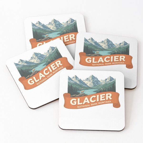 Item preview, Glacier National Park Montana USA Travel Art  designed and sold by LittleArij.