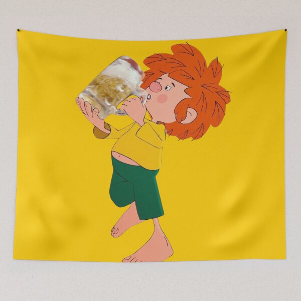 Item preview, Pumuckl drinks beer designed and sold by DieViolettHund.