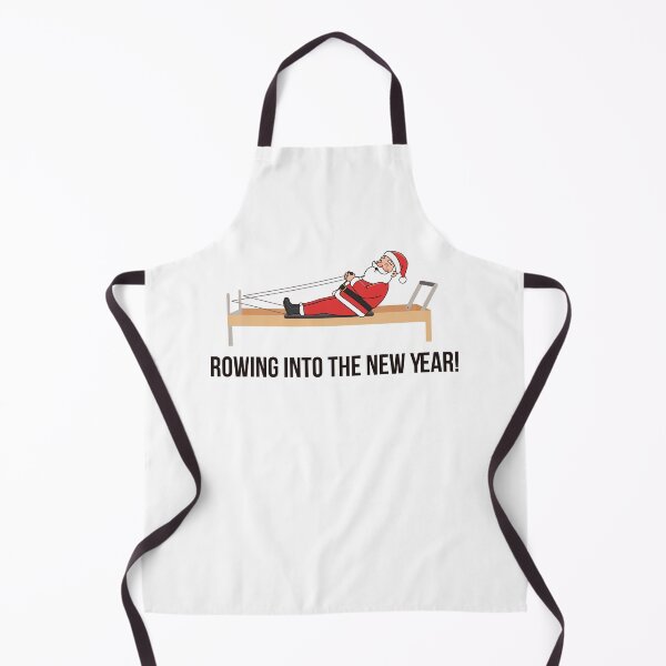 Item preview, SANTA Pilates Typography, Rowing in to the New Year designed and sold by sashica.