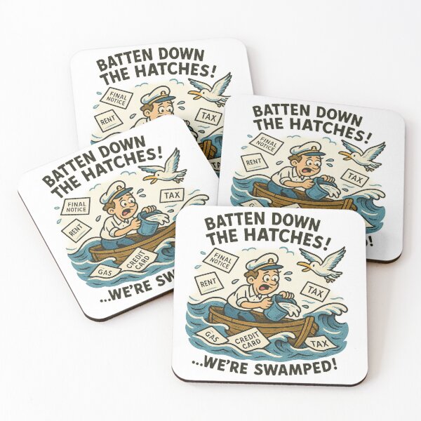 Item preview, Swamped with Debt! Funny Slice of Life Humour designed and sold by Ash//Stewart.
