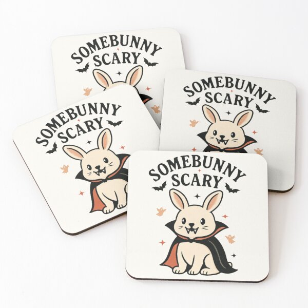 Item preview, Cute Somebunny Scary Vampire Bunny Funny Halloween Pun Design designed and sold by Dantin.