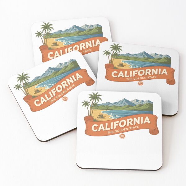 Item preview, California The Golden State Travel Art  designed and sold by LittleArij.