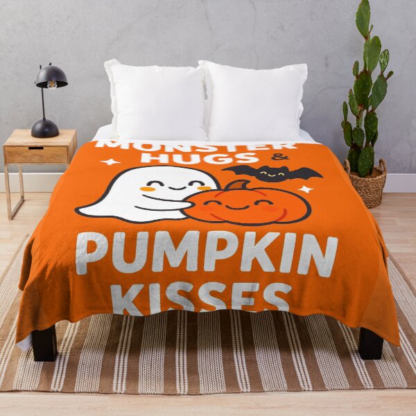 Item preview, Monster Hugs & Pumpkin Kisses – Halloween Warmth designed and sold by WheelieGdArt.