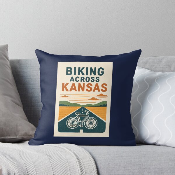 Item preview, Biking across Kansas  designed and sold by Broken Antler Designs .