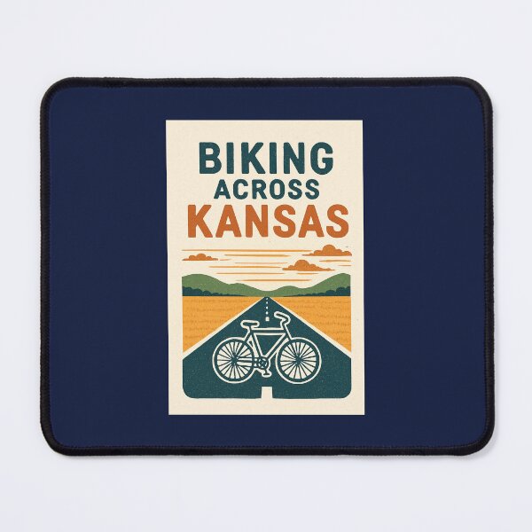 Item preview, Biking across Kansas designed and sold by Broken Antler Designs .