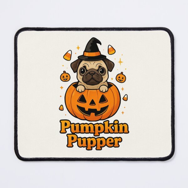 Item preview, Cute Pug in Pumpkin Halloween Costume | Pumpkin Pupper Design designed and sold by Dantin.
