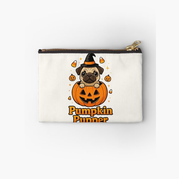 Item preview, Cute Pug in Pumpkin Halloween Costume | Pumpkin Pupper Design designed and sold by Dantin.