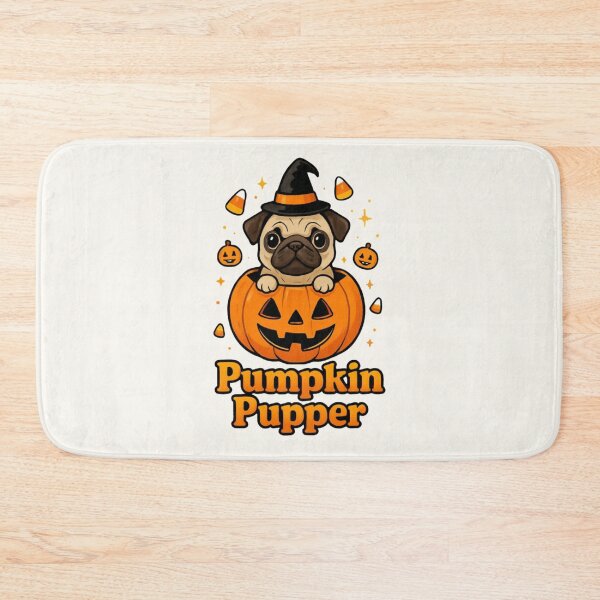 Item preview, Cute Pug in Pumpkin Halloween Costume | Pumpkin Pupper Design designed and sold by Dantin.