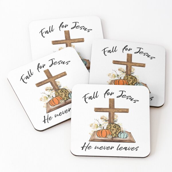 Item preview, Fall For Jesus He Never Leaves Leopard Pumpkin Chiristian 		 designed and sold by ahmeyekuzaiw.
