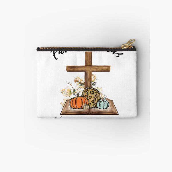 Item preview, Fall For Jesus He Never Leaves Leopard Pumpkin Chiristian 		 designed and sold by ahmeyekuzaiw.