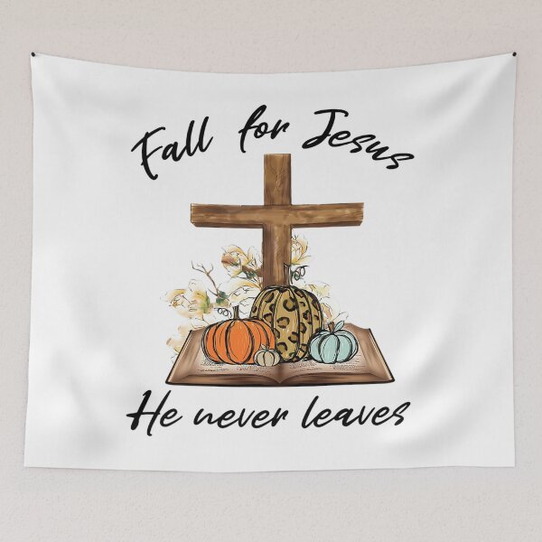 Item preview, Fall For Jesus He Never Leaves Leopard Pumpkin Chiristian designed and sold by ahmeyekuzaiw.