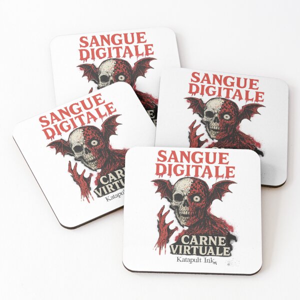 Item preview, “Sangue Digitale / Carne Virtuale” — The Flesh vs Code Collection Tee designed and sold by Katapultink.