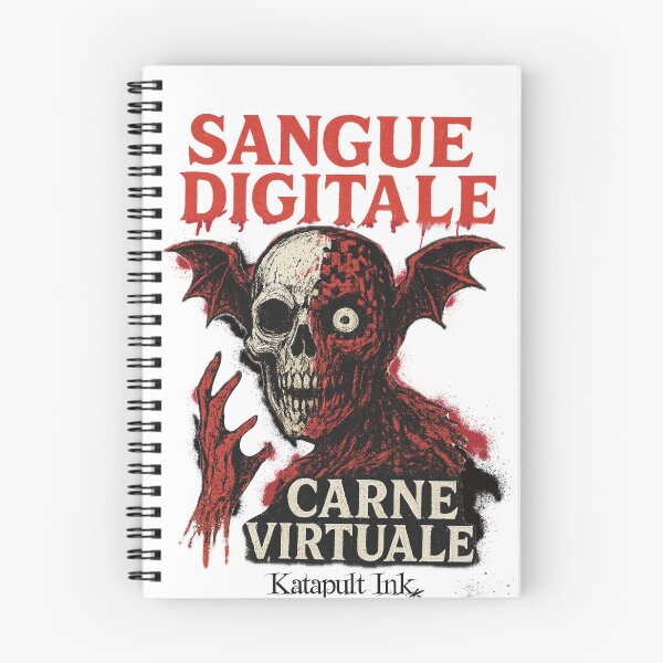 Item preview, “Sangue Digitale / Carne Virtuale” — The Flesh vs Code Collection Tee designed and sold by Katapultink.