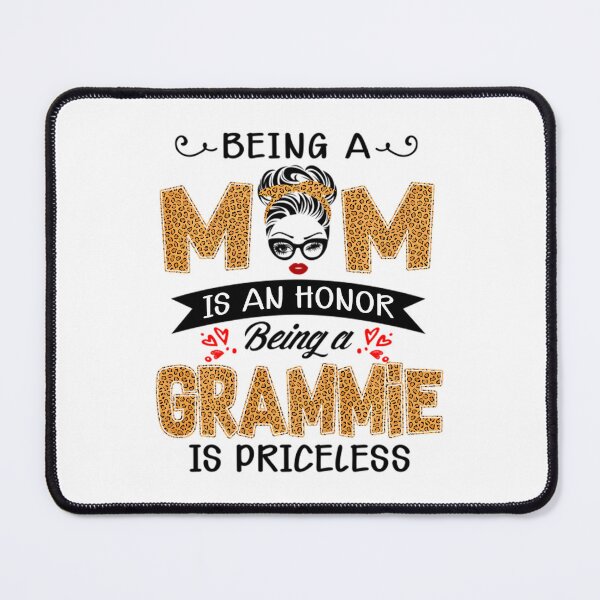 Item preview, Being A Mom Is An Honor Being A GRAMMIE Is Priceless Leopard Swea		 designed and sold by ndjagothiborr.