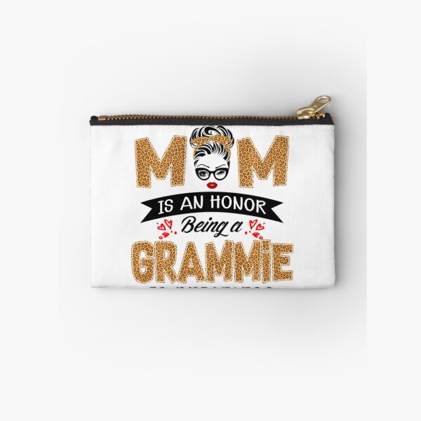 Item preview, Being A Mom Is An Honor Being A GRAMMIE Is Priceless Leopard Swea		 designed and sold by ndjagothiborr.