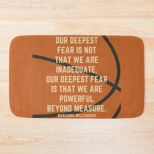 Item preview, Our Deepest Fear – Coach Carter Basketball Quote designed and sold by BackstopAndCo.