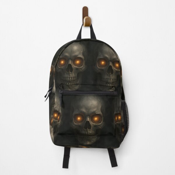 Item preview, Glowing Skull Pattern Dark Gothic Horror Seamless Design designed and sold by Buzzink.