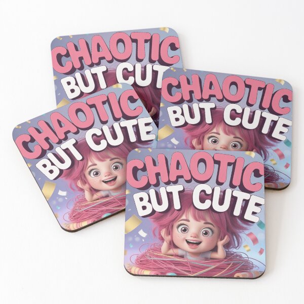 Item preview, Chaotic but Cute – Playful 3D Girl Art Design designed and sold by GogoVibes.