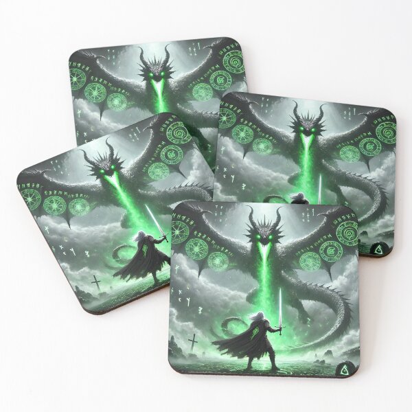 Item preview, "Siegfried and Fáfnir – The Cursed Norse Dragon | Viking Legend Art" designed and sold by Umbra666.
