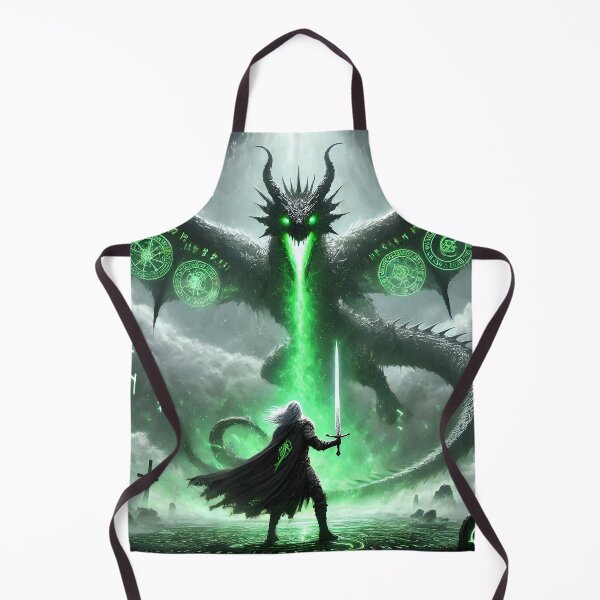 Item preview, "Siegfried and Fáfnir – The Cursed Norse Dragon | Viking Legend Art" designed and sold by Umbra666.
