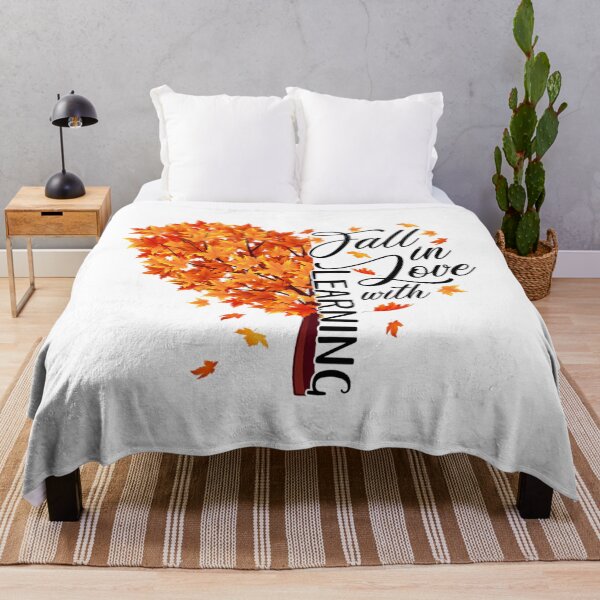 Item preview, Fall Teacher Fall In Love With Learning Thanksgiving Teacher designed and sold by wahmarrajult.