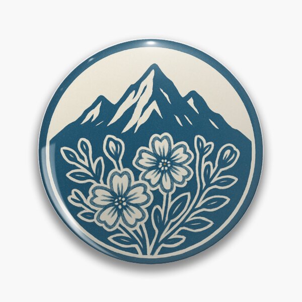 Item preview, Alpine Mountains & Wildflower Screen Print Logo designed and sold by ldjcustomdesign.