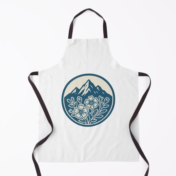 Item preview, Alpine Mountains & Wildflower Screen Print Logo designed and sold by ldjcustomdesign.