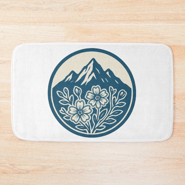 Item preview, Alpine Mountains & Wildflower Screen Print Logo designed and sold by ldjcustomdesign.