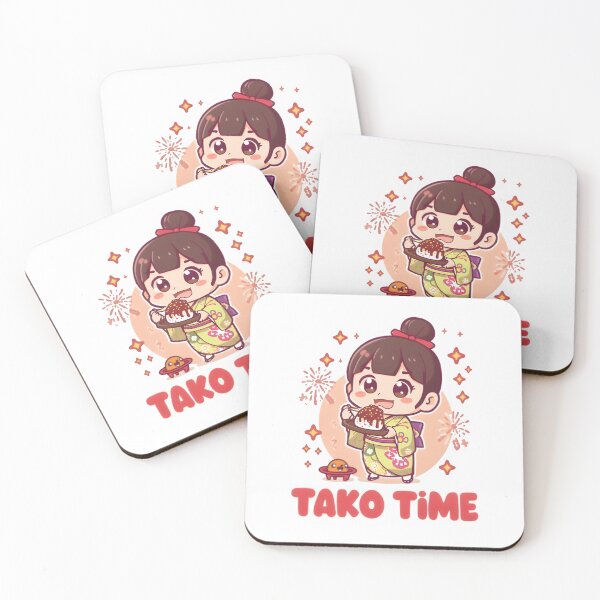 Item preview, ako Time – Cute Kawaii Festival Girl Eating Takoyaki Funny Japanese Food Design designed and sold by Snackwear Apparel.