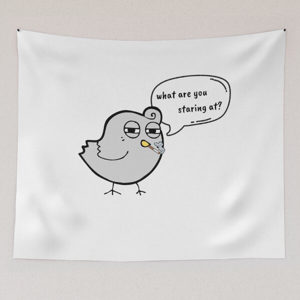 Item preview, bird smartass - what are you staring at designed and sold by CypisDesign.