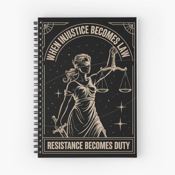Item preview, When Injustice Becomes Law Resistance Becomes Duty - Lady Justice Protest designed and sold by Jaanussar.