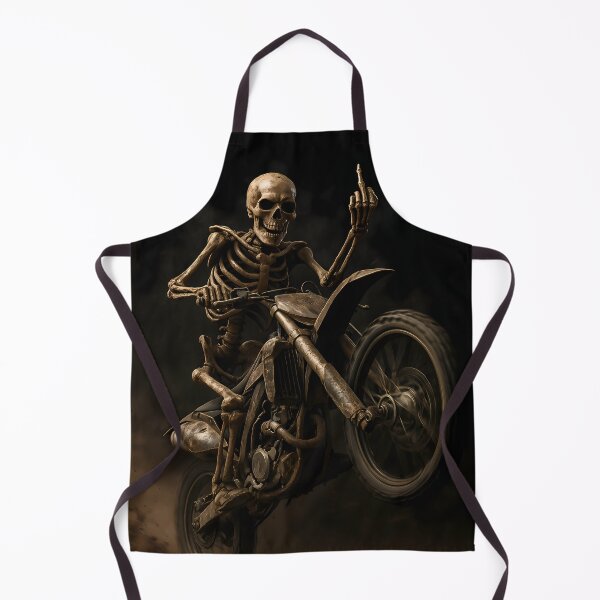 Item preview, Skeleton’s Daring Wheelie Dark Moto Rebel Art designed and sold by Buzzink.