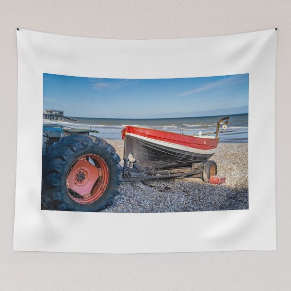 Item preview, Fishing boat on Cromer Beach, Norfolk coast designed and sold by yackers1.