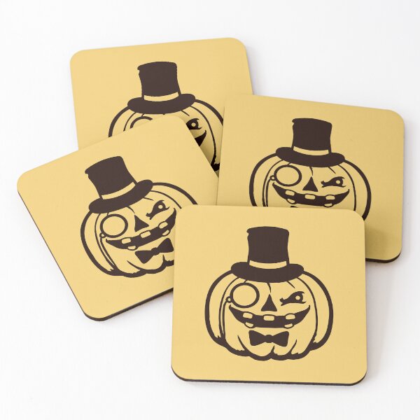 Item preview, Gentleman Pumpkin Monocle Rich Top Hat Halloween Classy designed and sold by shirt-o-mat.